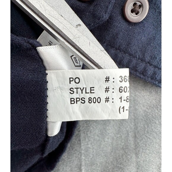 RedHead Brand Co Shirt Mens XL Blue Long Sleeve Button Front Two Chest Pockets - Picture 7 of 11